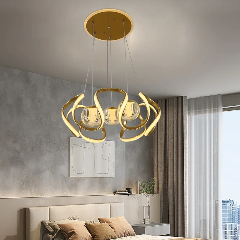 

Modern Minimalist Glass Ball Chandelier Used for Dining Table Lights Bar Counters Bars Living Room Pendent Lamp Indoor Lighting