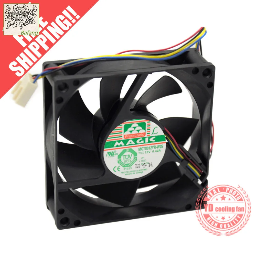 

Jinlingge для MAGIC Protechnic MGT8012YR-W25 8025 12 В 8 см охлаждающий вентилятор