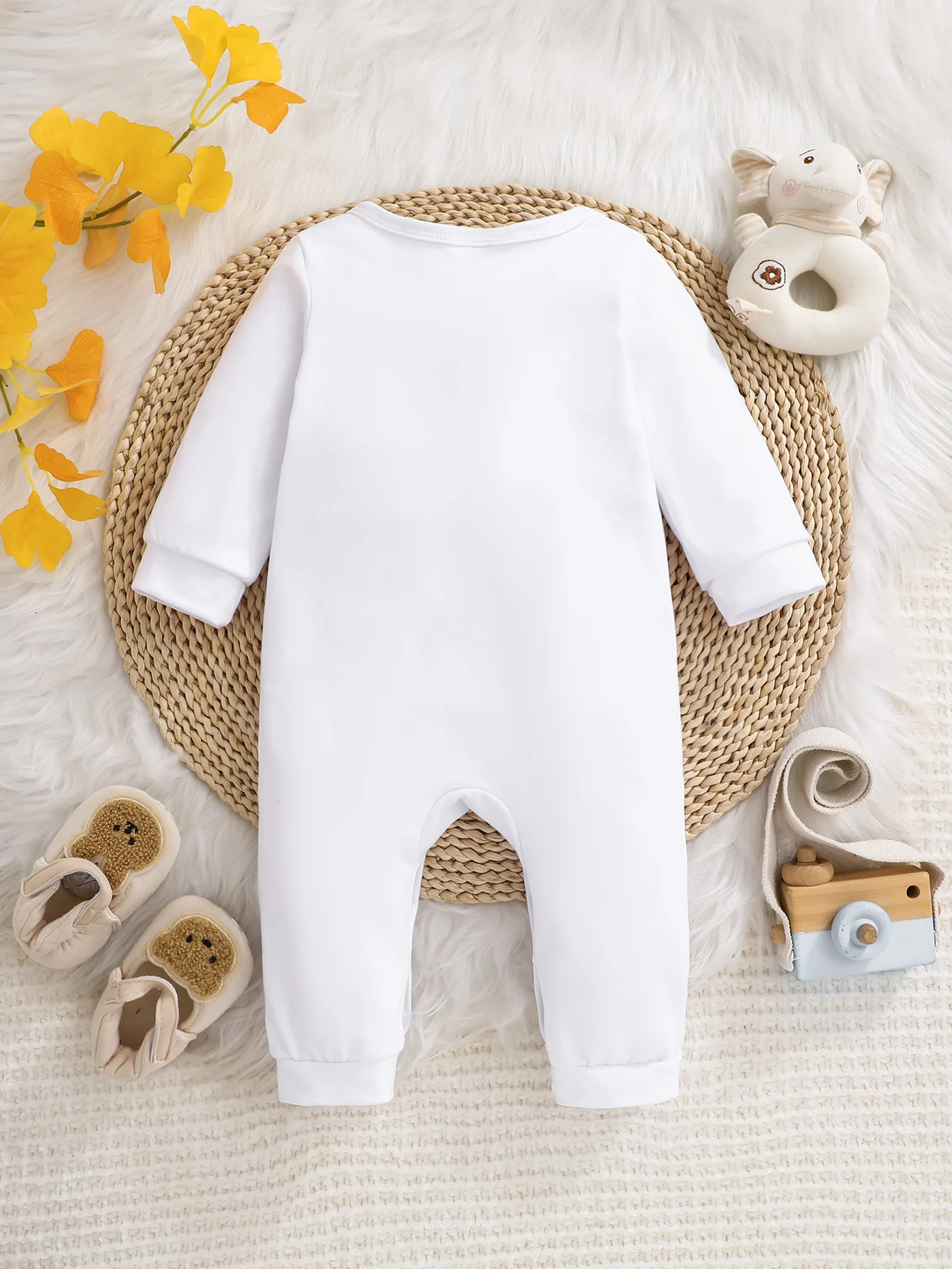 【معتمدة】 رومبير ديزني ويني ذا بوه بيبي بأكمام طويلة، طباعة كرتونية ديزني اللطيفة، رومبير أطفال ناعم ومريح، مناسب للاستخدام الخارجي والداخلي، رومبير ويني ذا بوه لعيد الفصح وعيد الأم وعيد الأب