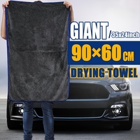 1pc Extra Large Car Towel - Ultra Absorbent Soft Non-Shedding No Stripe Quick Dry Detailing Cloth 24x35 Inches