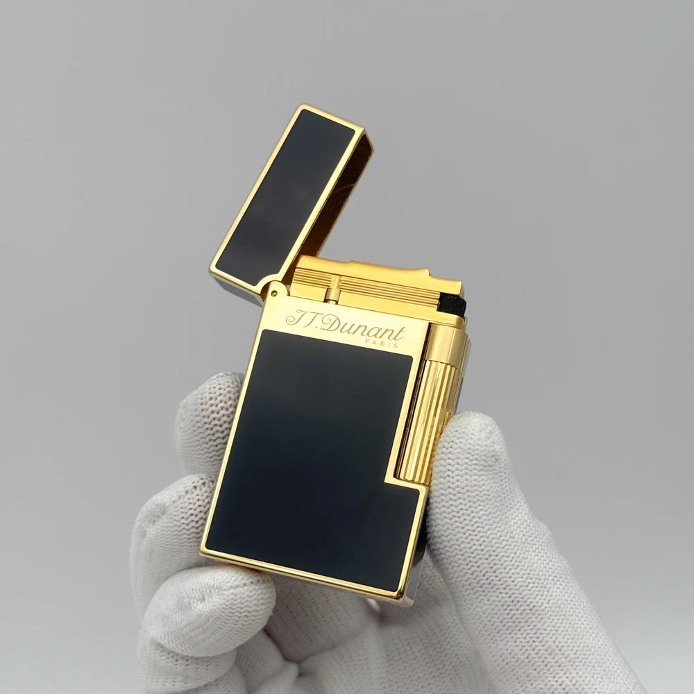 Classic Lacquer Paris Lighter Sofe Flame Cigarette Lighter For Smoker Gas Cigar Lighter DP Ligen 2 Man's Gift Cigar Accessory - Image 2
