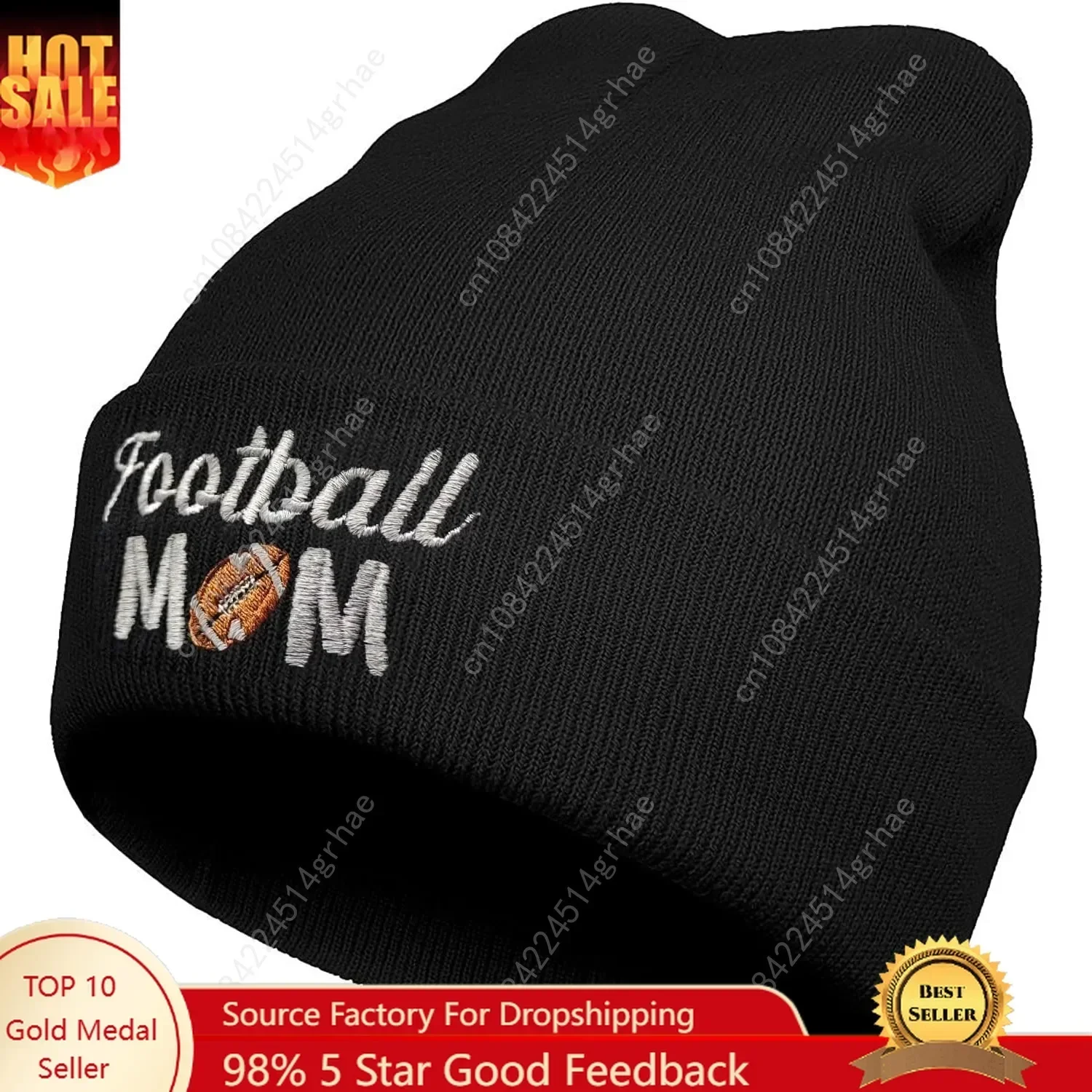 

Beanie Hat Winter Embroidered Knit Cap for Men Women