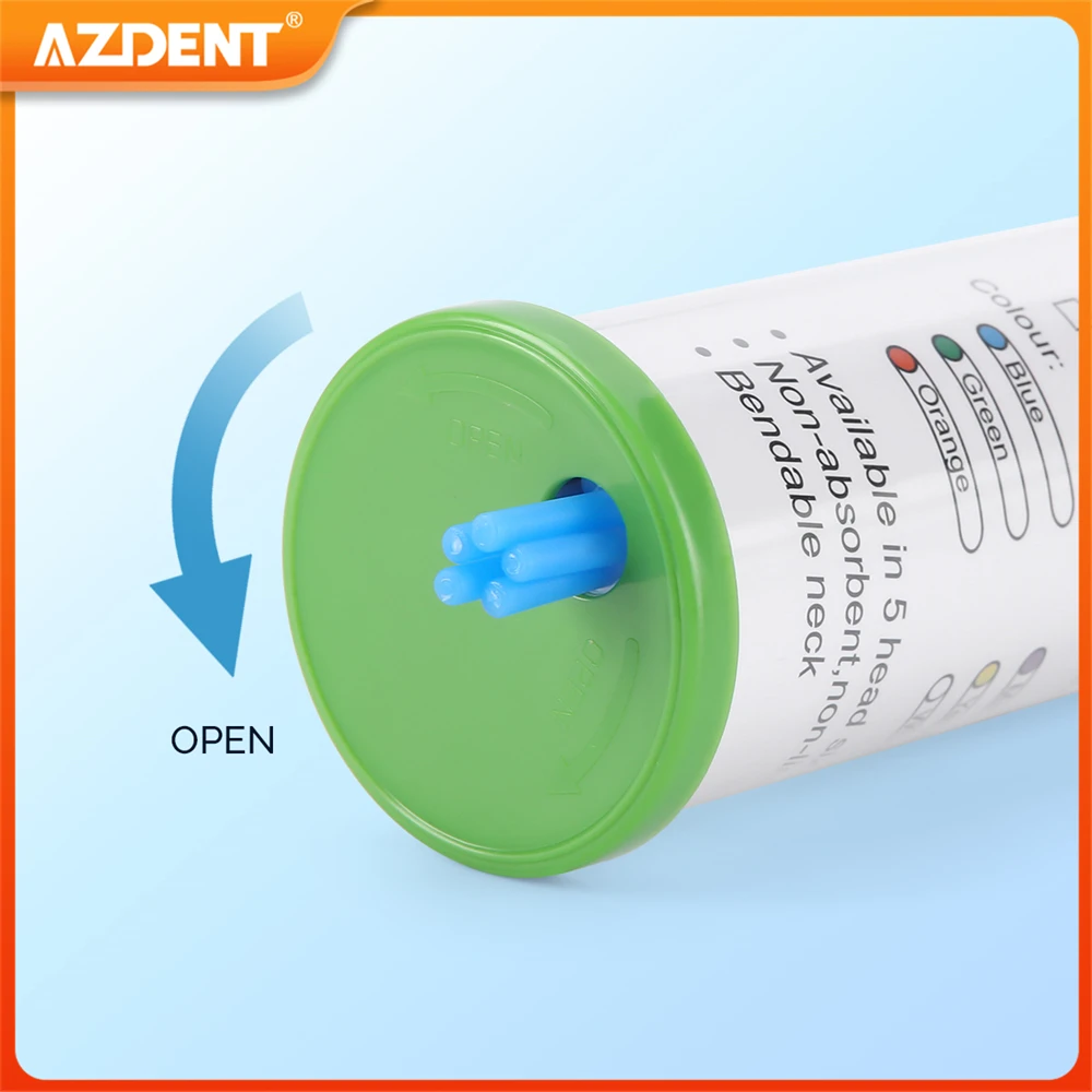 100 unids/caja AZDENT microcepillo Dental aplicador desechable varillas puntas Micro cepillo herramienta de limpieza 1,2/1,5/2,0/2,5mm consumibles