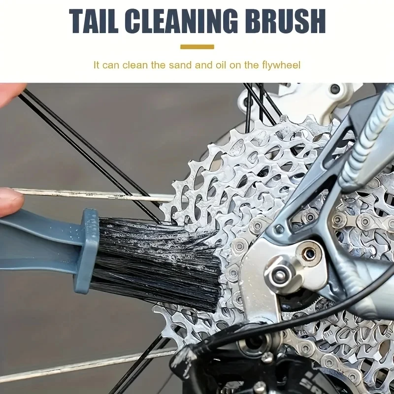 Plastic Chain Gear Grunge Wheel Brush Bicycle Chain Cleaning Brush Portable Bike Motorcycle Cleaning Tool Rim Care Tire view 4