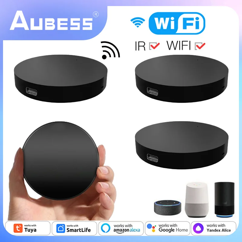 

Tuya WiFi Smart Universal IR Remote Control DIY Smart Home Control for TV DVD AUD AC with Alexa Alice Google Home Smart LIfe APP