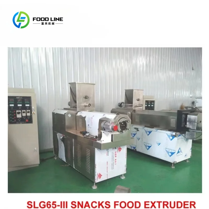 Customized Twin Screw Extruder Prices Puffed Corn Chips Snacks Food Making Machine Puff Snack Food Extrusion Machine