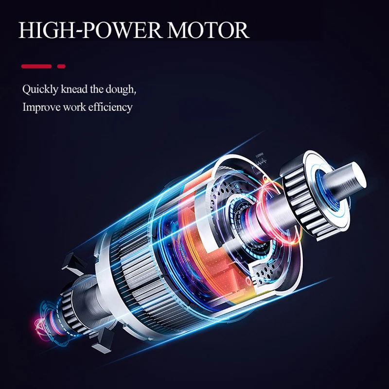 Misturador de massa de pão industrial, máquina de mistura de farinha, máquina de amassar massa, equipamento de padaria