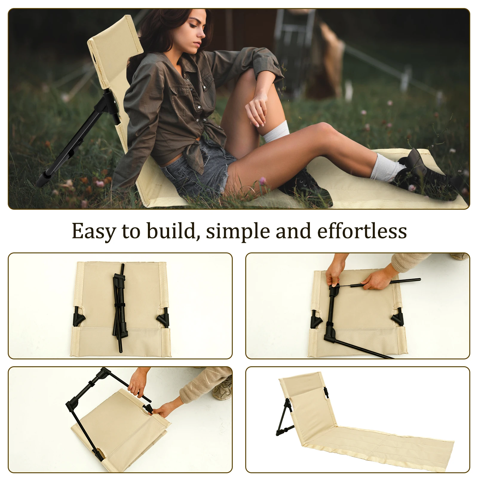 Składane krzesło kempingowe na – Outdoor Furniture No Cushions recenzja i cena