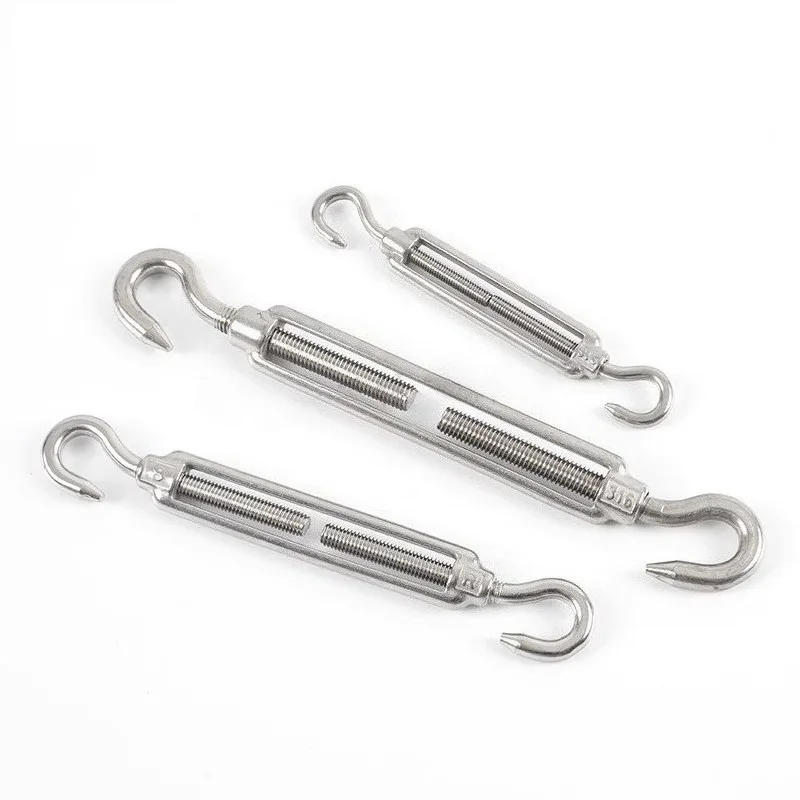 1pc 316 Stainless Steel Split Screw Wire Rope Tensioner M4 M5 M6 M8 M10 M12 M14 M16 M20 For Wire Rope Tensioning And Adjustment