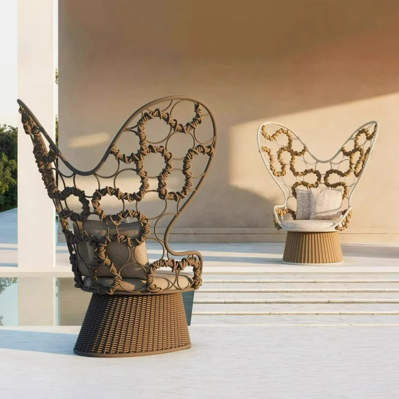 

Outdoor rattan sofa leisure rain and sun protection courtyard balcony design art furniture garden open air