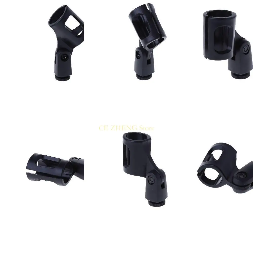 E56B 무선 마이크 스탠드 브래킷 범용 마이크 유연성 스탠드 브래킷 지원 액세서리 플라스틱 클램프 홀더