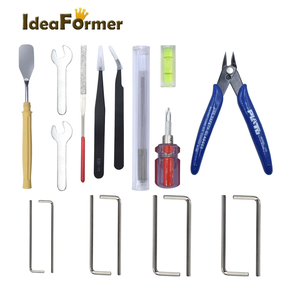 

3D Printer DIY Full Tools 3D Print Finishing Tool Level/Wrench/Tweezers/ Shovel/Nozzle Cleaning Kit 3D Printer Accessories