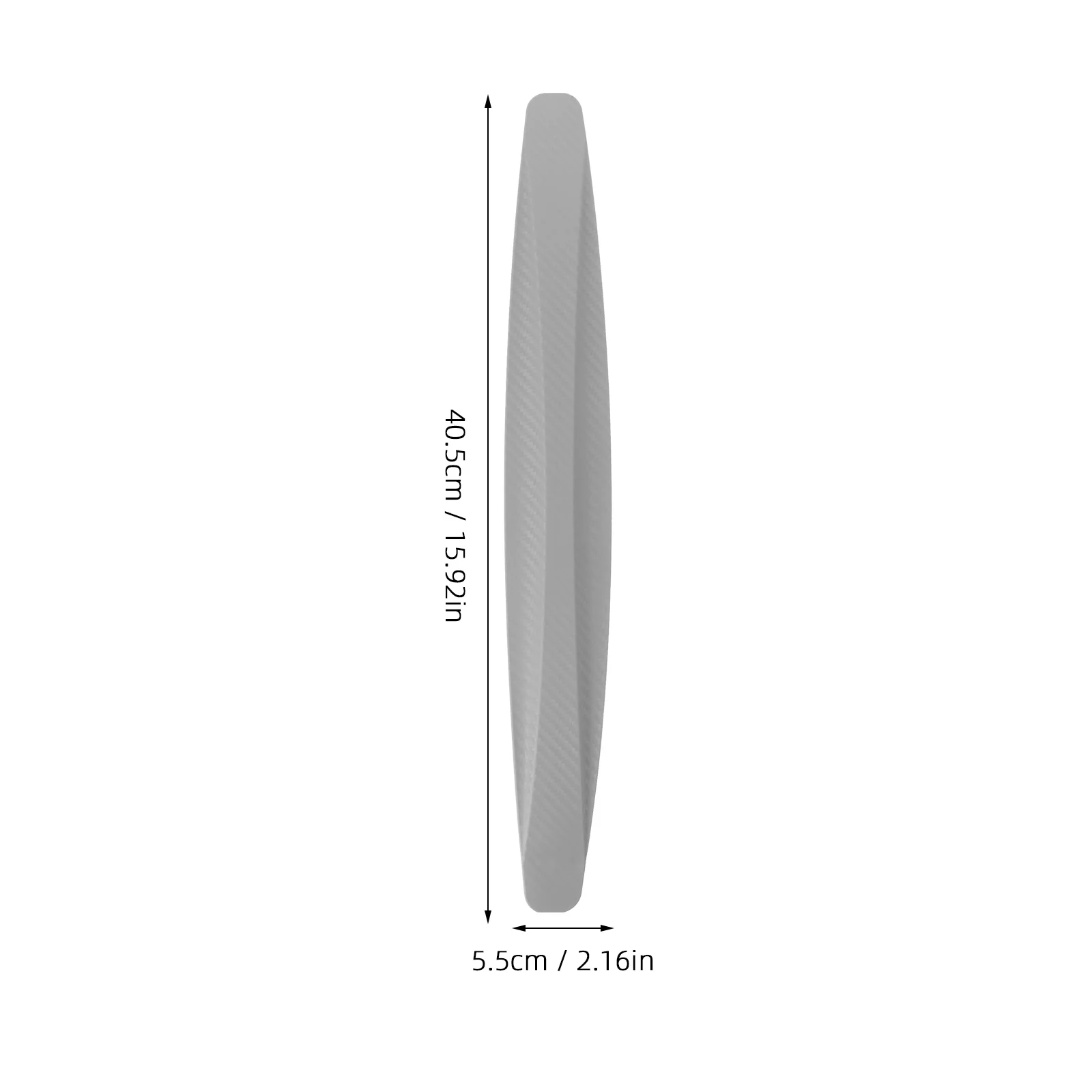 2Pcs Anti Collision Door Edge Guards Car Door Protector Bumper Strips Carbon Fiber Gray Pvc Material Suitable All Cars Front