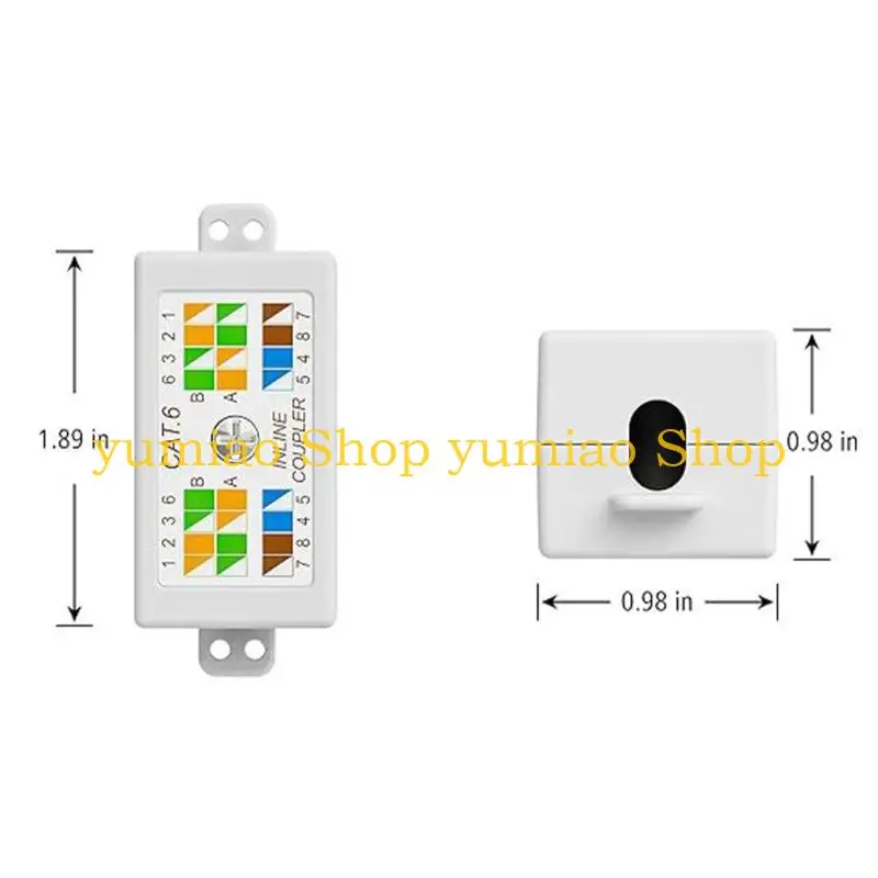 587B RJ45 Cat6 Junction Box Inline Down Coppler Joiner für Cat6 Ethernet -Netzwerk