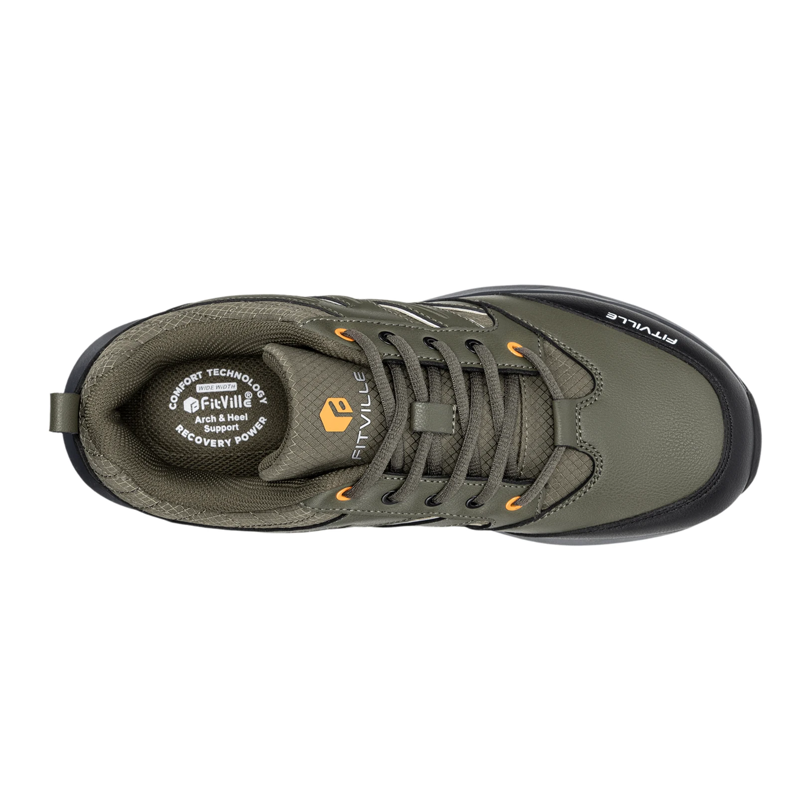 FitVille Outdoor Herren Wanderschuhe Extra Breiter Zehenbereich Trekkingschuhe Sneakers für Männer mit Rutschfester Sohle – Detail 14