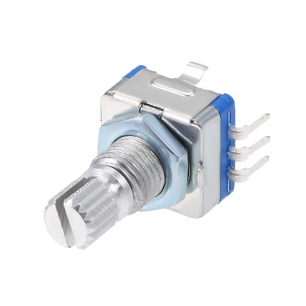 Compatible 360 Degree Rotary Encoder Code Switch Digital Potentiometer EC11 5 Pins 15mm Shaft 10Pcs