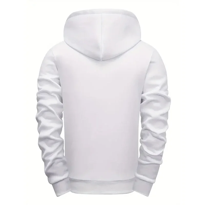 2025 Hot Sale Men's Hoodie Creative Diagonal Zipper Sweatshirts 2025 Autumn Winter Male Daily Casual Sporty Motorcycle Outwear