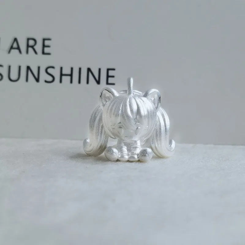 

Hatsune Miku peripheral accessories sterling silver pendant anime peripheral pendant sterling silver necklace birthday gift