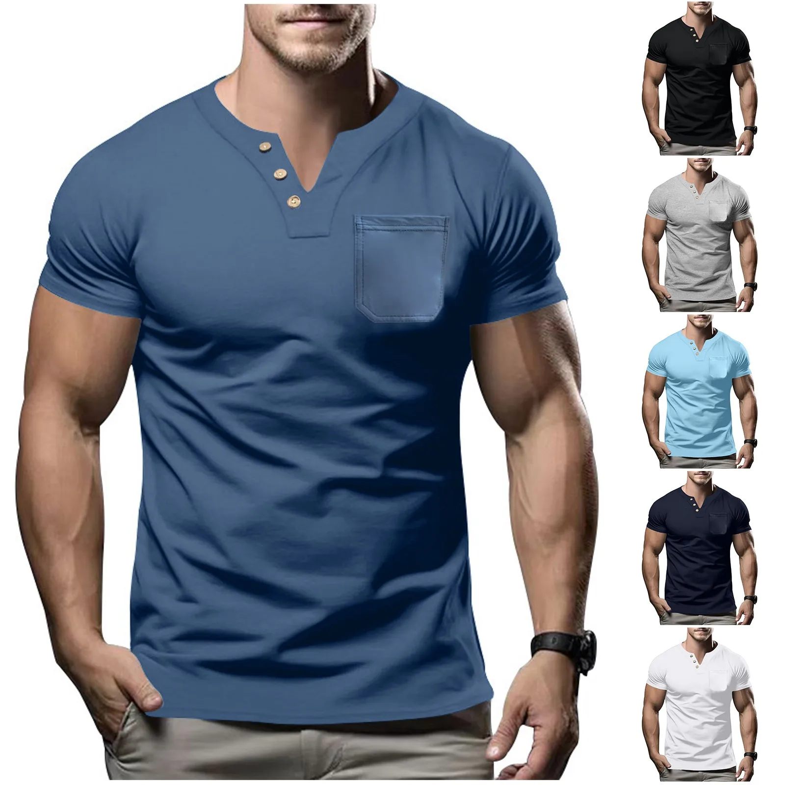 Men Summer Top Shirt Beach Seaside Classic Short Casual Vacation Short Sleeve Shirt Aesthetic Breathable fitness