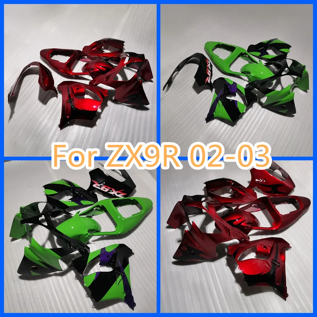 New ABS Motorcycle Fairings Kit Fit for Kawasaki 02 03 ZX9R 2002 2003 ZX-9R High Grade Road Racing Body Repair Aftermarket Parts