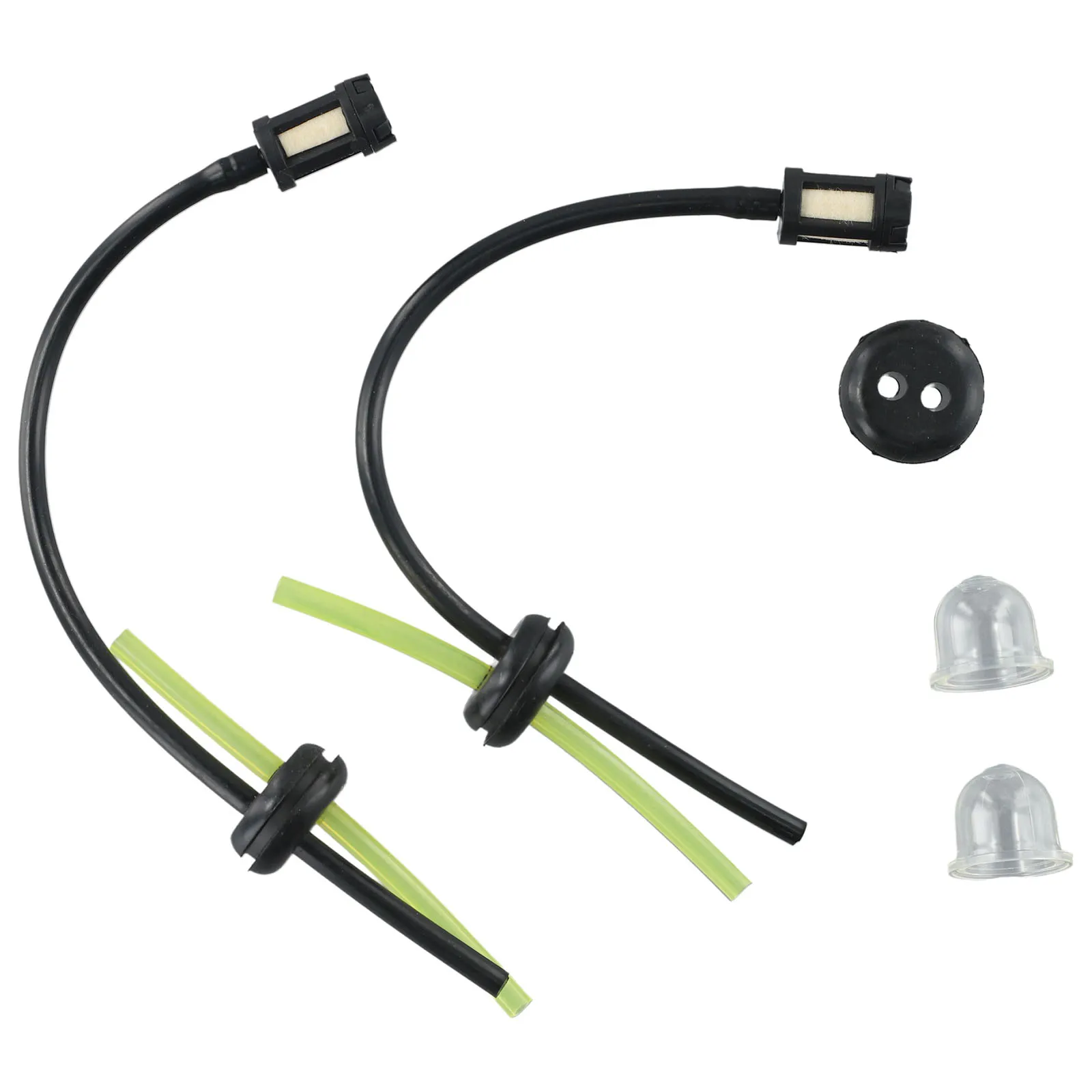 

2 Sets Of Fuel Filter Fuel Hose Seal With Priming Bulb For Brushcutter Hedge Trimmer Garden Lawn Mower Accessories