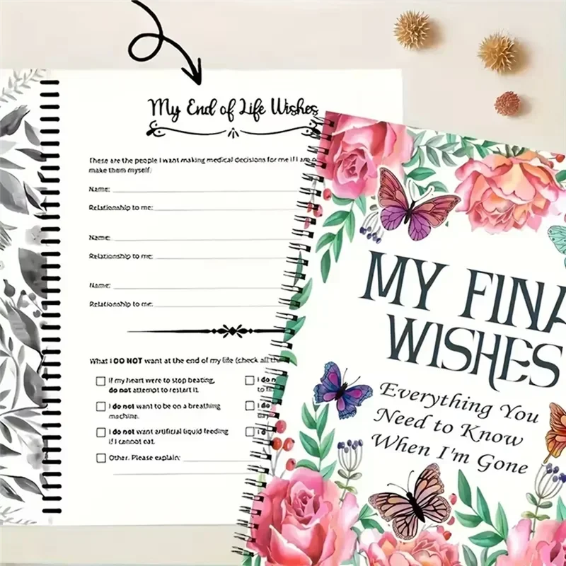 YLS-My Final Wishes Planner: كل ما تحتاج إلى معرفته عندما ذهبت نهاية مخطط الحياة وقائمة المرجعات والمنظم