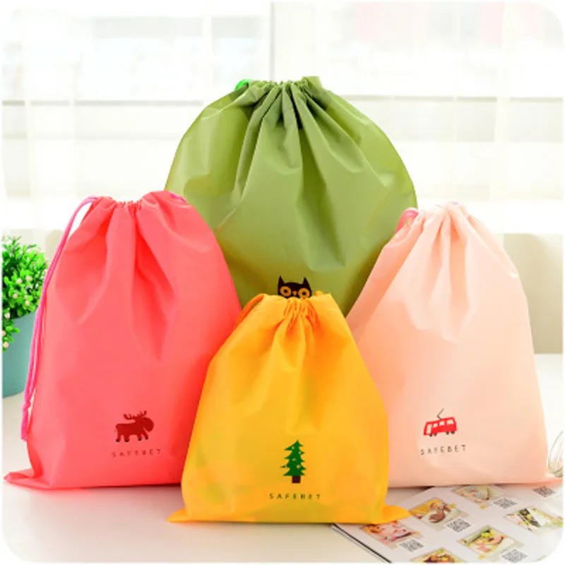 Waterproof Travel Drawstring Storage Bags Shoe Pocket Underwear Cosmetic Organizer Toiletry Bag Case Travel Clothes Packing