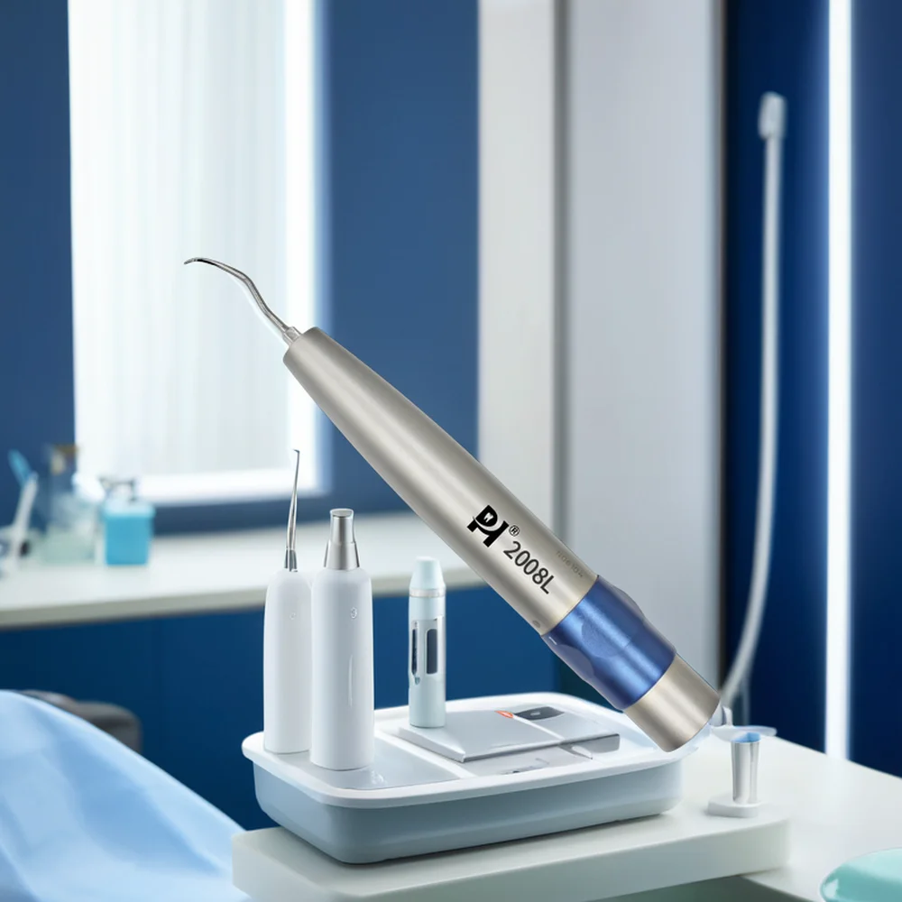 2008L De ntal Handpiece Quick-Connect LED Air Scaler Metal Steel with Turbine Power Certified by CCC Quality