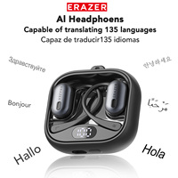 Erazer XF53 Bluetooth 6.0 Wireless Headphones Sports AI Translator Earphones Soft Hook for Comfortable Waterproof Power Display