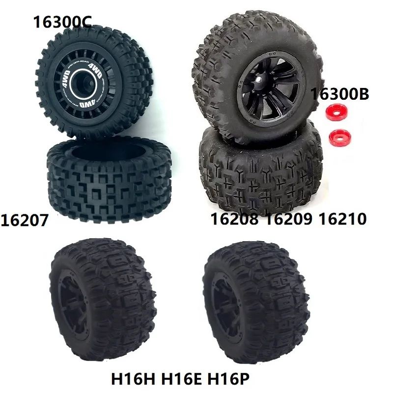 original MJX 16207 16208 16209 16210 H16H H16E H16P Hyper Go 1/16 R/C cars/Trucks/Buggy spare parts wheels set /Tires set