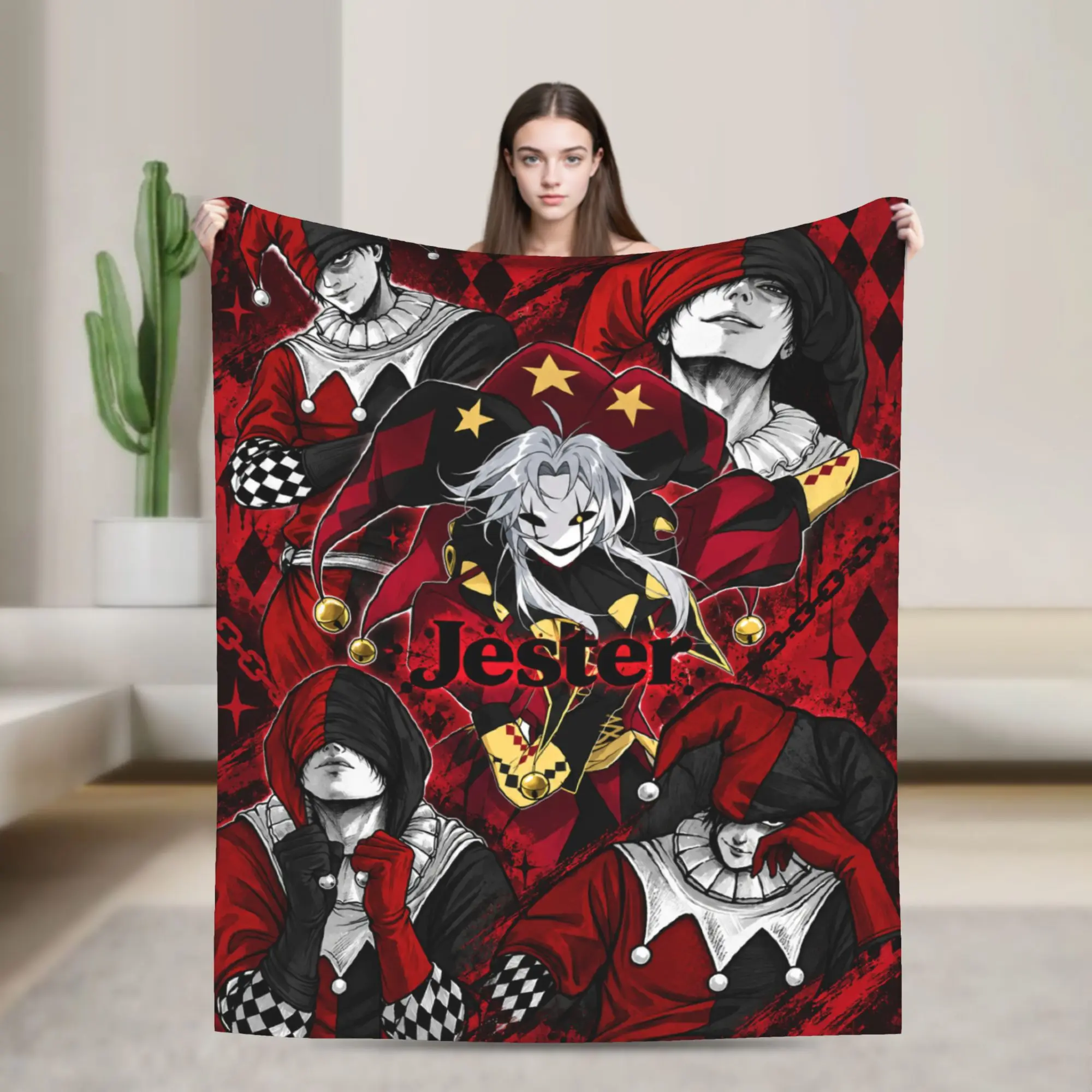Freak Circus Red Troupe Plush Blanket Boy Girl  Flannel Throw Blanket For Living Room Soft Custom Bedspread Birthday Gift