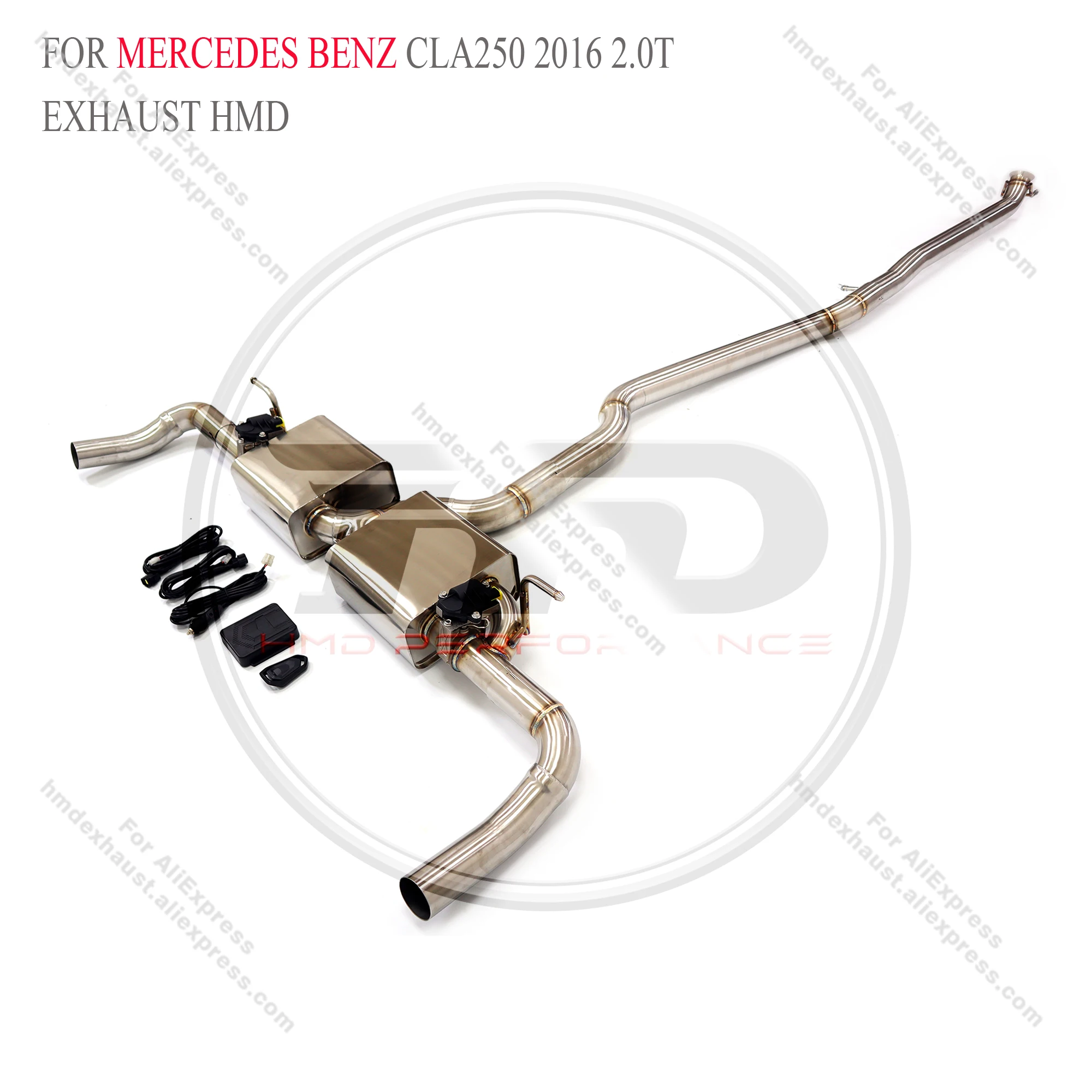 HMD Stainless Steel Exhaust System Performance Catback For Mercedes benz CLA250 2.0T With valve