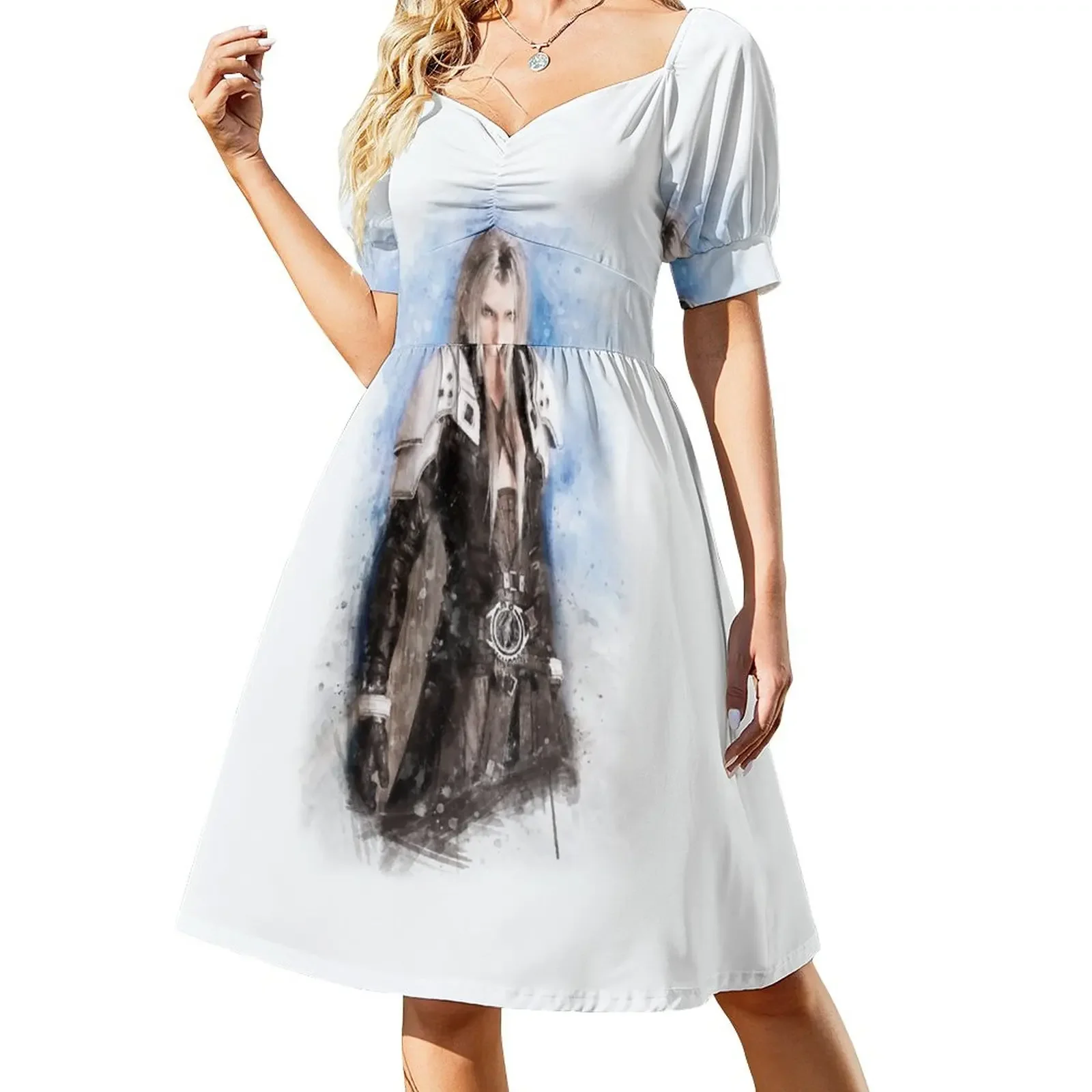 

Sephiroth watercolor Sleeveless Dress Beachwear summer dress for women 2024