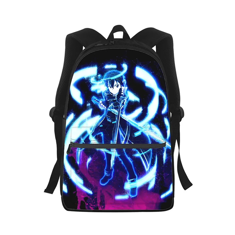 Anime Sword Art Online Sac à dos pour hommes et femmes, impression 3D, sac d'école étudiant, sac à dos pour ordinateur portable, sac de voyage pour enfants, mode initiée