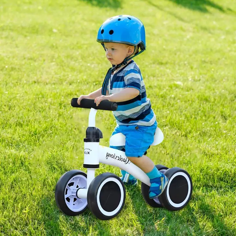 Baby Walker Bike Toy for Children Balance Bike with 4 Wheels Portable Bicycle Toy for Christmas Children\'s Day and Birthday Gift