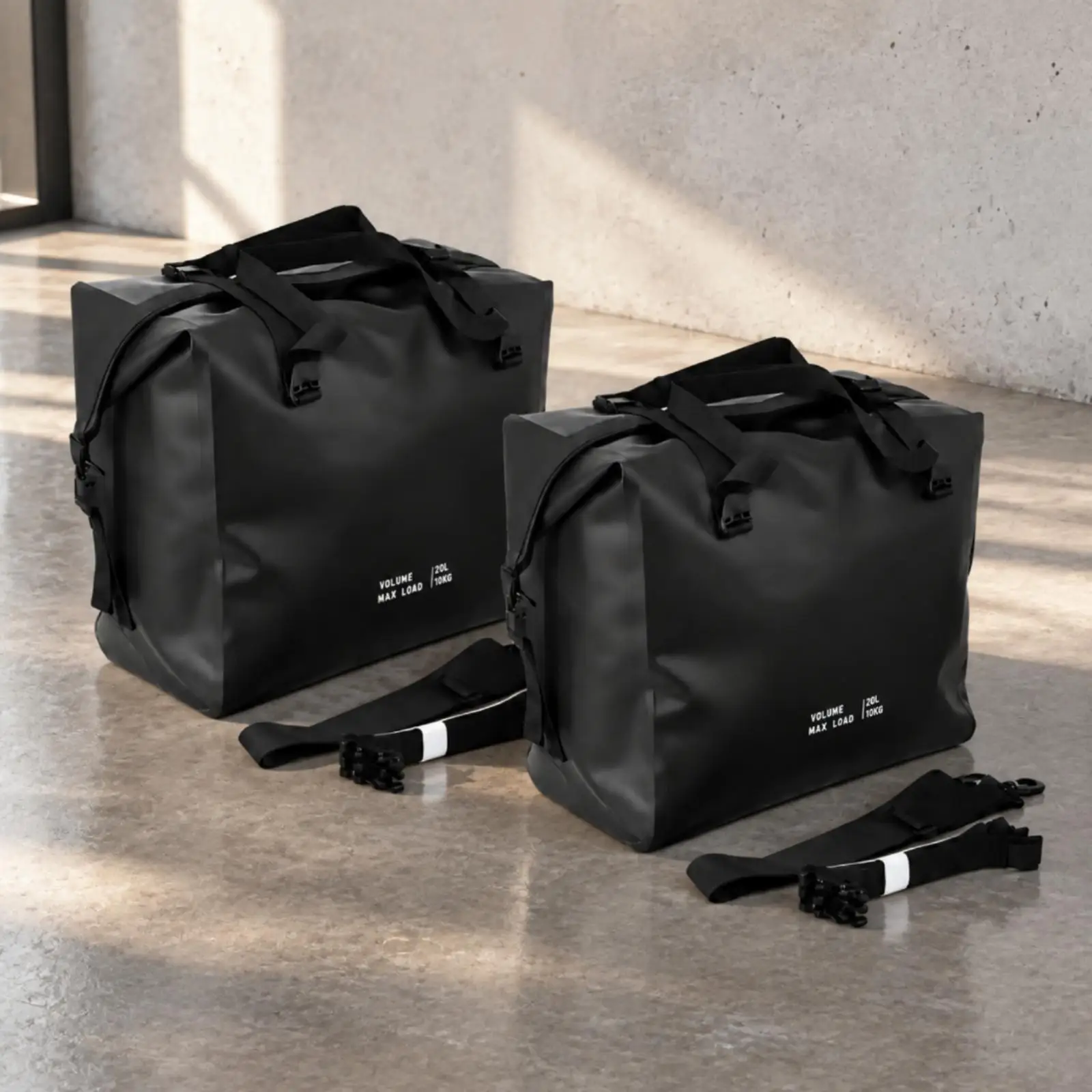 Water Resistant Motorcycle Pannier Inner Bag 10kg Capacity for Hard Shell Side Cases