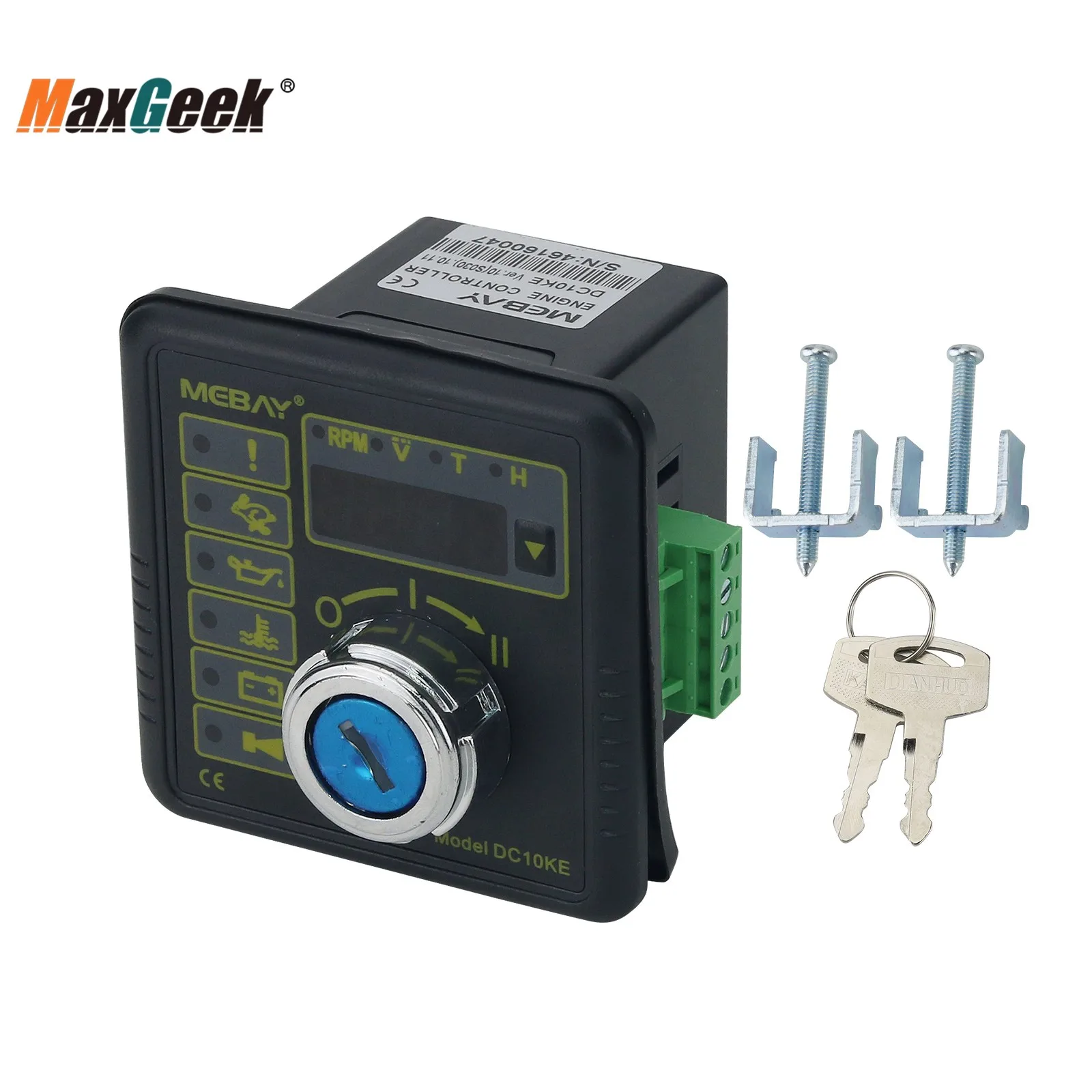 

Maxgeek MEBAY DC10KE Engine Controller Manual Engine Control Module Used to Start and Stop the Engine