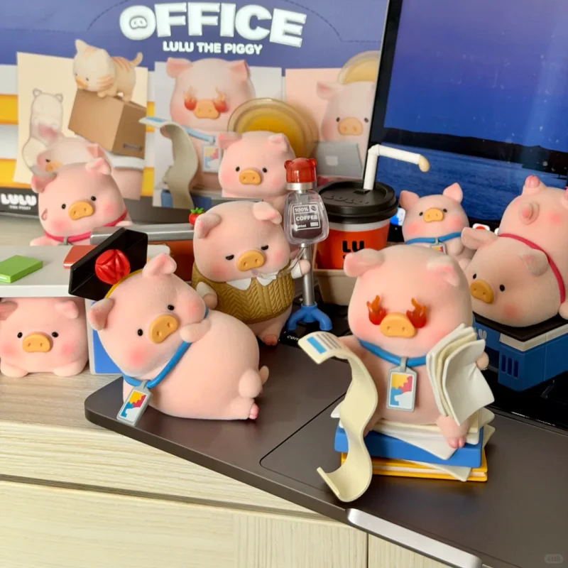 

New Toyzeroplus X Lulu The Piggy Pig Things At Work Series Blind Box Desktop Ornament Cute Toy Decorative Figurines Small Gift