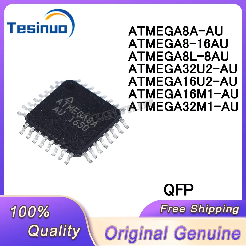 5/PCS New Original ATMEGA8A-AU ATMEGA8-16AUATMEGA8L-8AU ATMEGA32U2-AU ATMEGA16U2-AU ATMEGA16M1-AU ATMEGA32M1-AU QFP32 In Stock