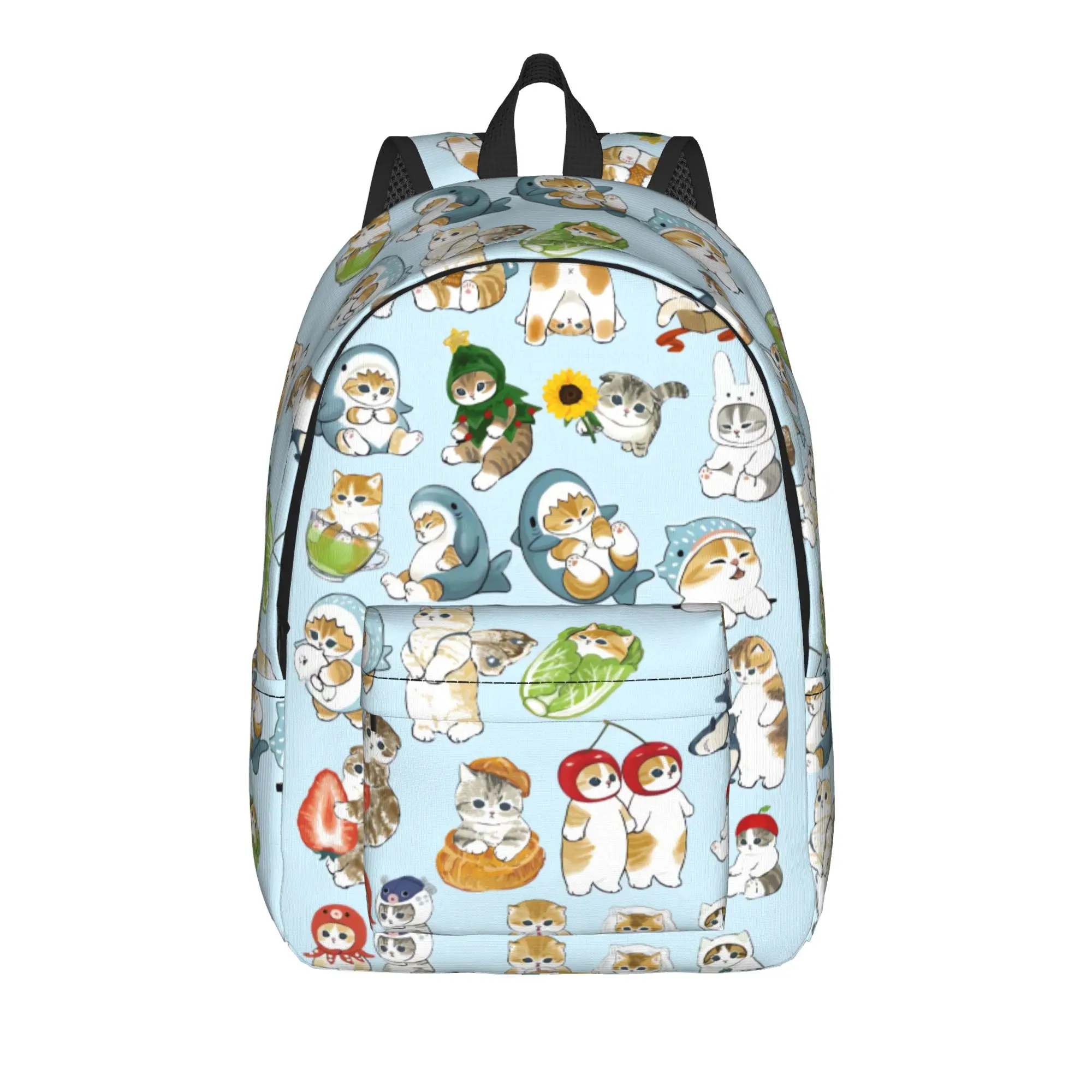 Cat M-mofusands Backpack  Trekking Backpacks Women Men Stylish High School Bags Designer Pattern Rucksack