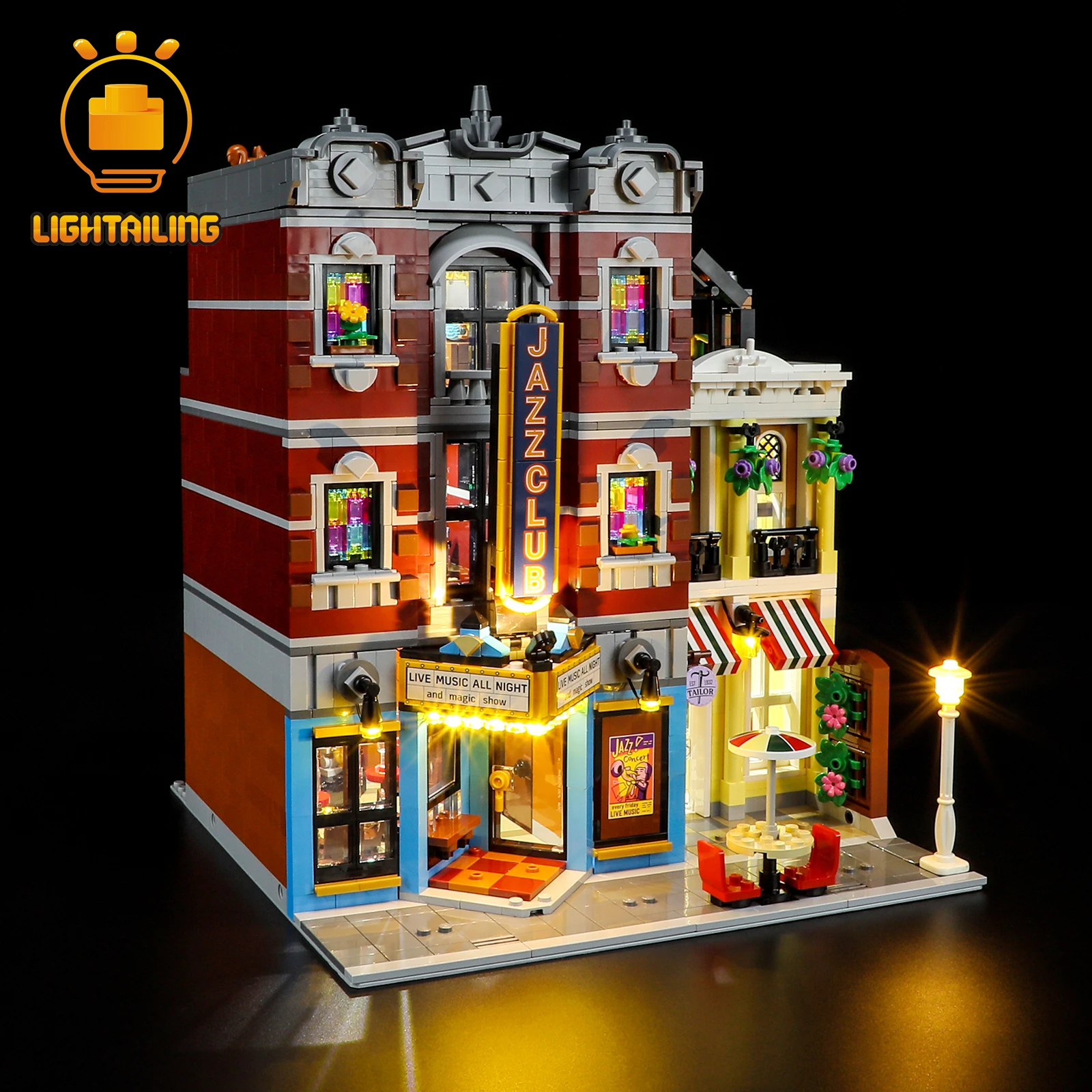 LIGHTAILING – Kit d'éclairage LED pour 10312, ensemble de blocs de construction de Club de Jazz (modèle non inclus), jouets pour enfants