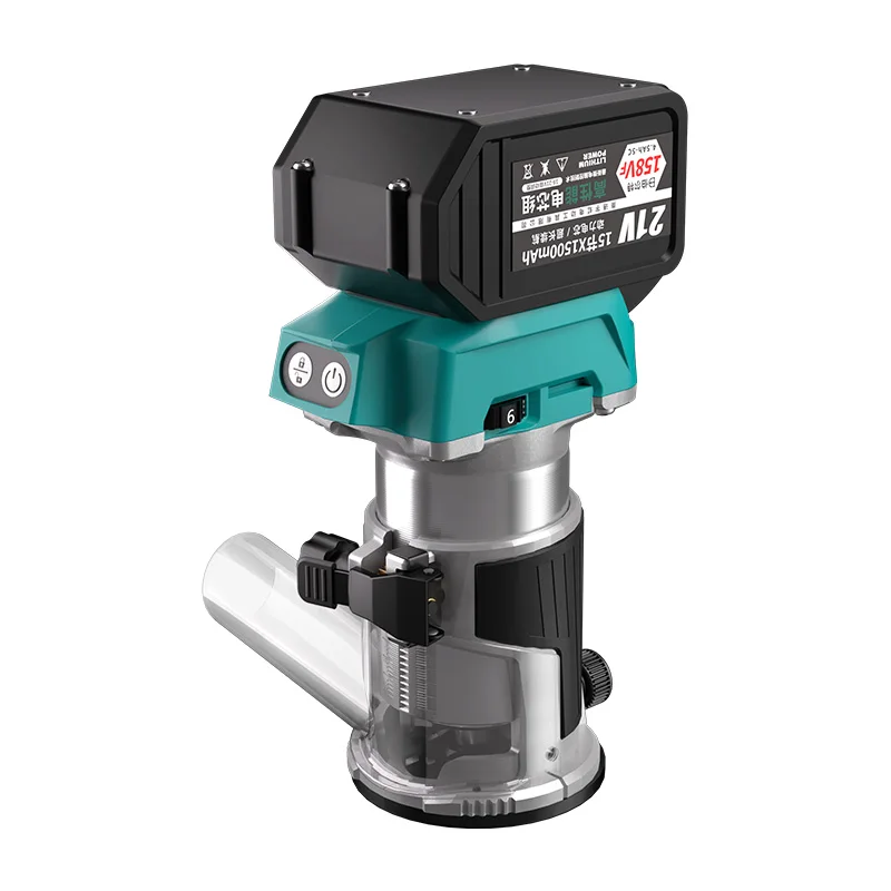 Bürstenloser Lithium-Batterie-Trimmer, kabellose Multifunktions-Schlitzmaschine für die Holzbearbeitung, Aluminium-Kunststoff-Platten-Graviermaschine