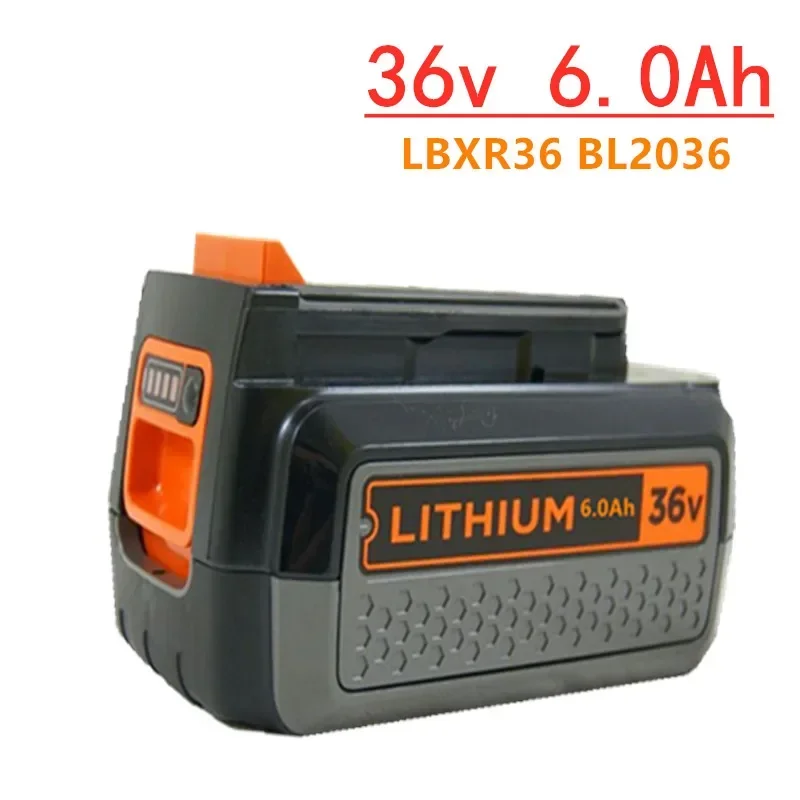 For Black Decker 36v/40V600 0mAh Li-Ion Rechargeable Electric Tool Battery LBXR36 BL2036 LBX2040 LST136 LST420 Garden Tools