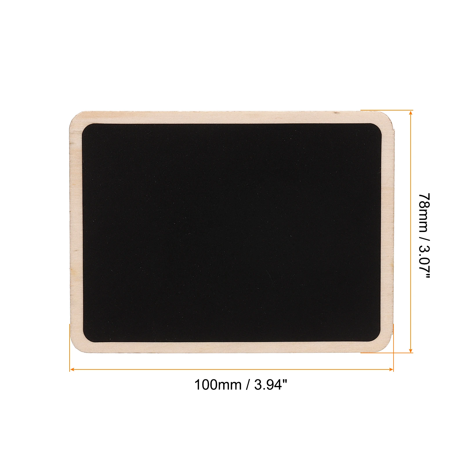 5Pcs Mini Chalkboard Signs Small Blackboard Labels with Stand Wooden Square Board Message Signs for Food Buffets Wedding Party