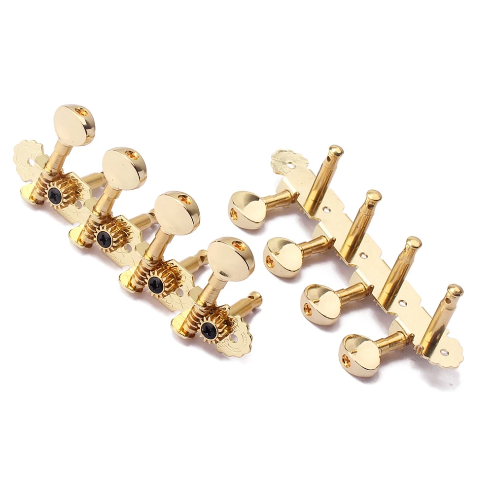 

Mandolin Tuning Pegs Golden Guitar Machine Heads 25mm Spacing Metal Body Easy Install for 8-String Instruments