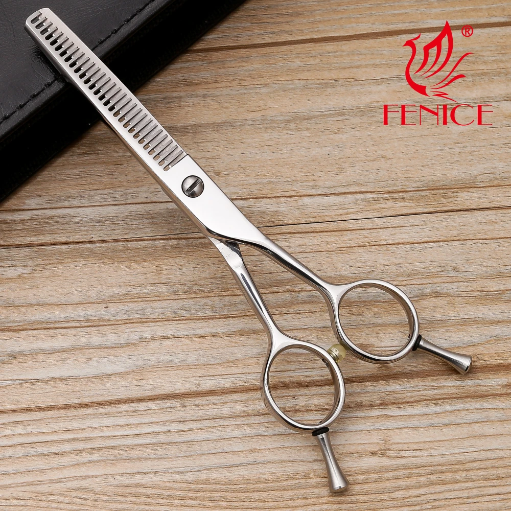 Japan 440C Thinning Barber Scissors Professional Hair Scissors Hair Cutting Salon 6.0 inch 26 Teeth CNC Screws Hairdressing