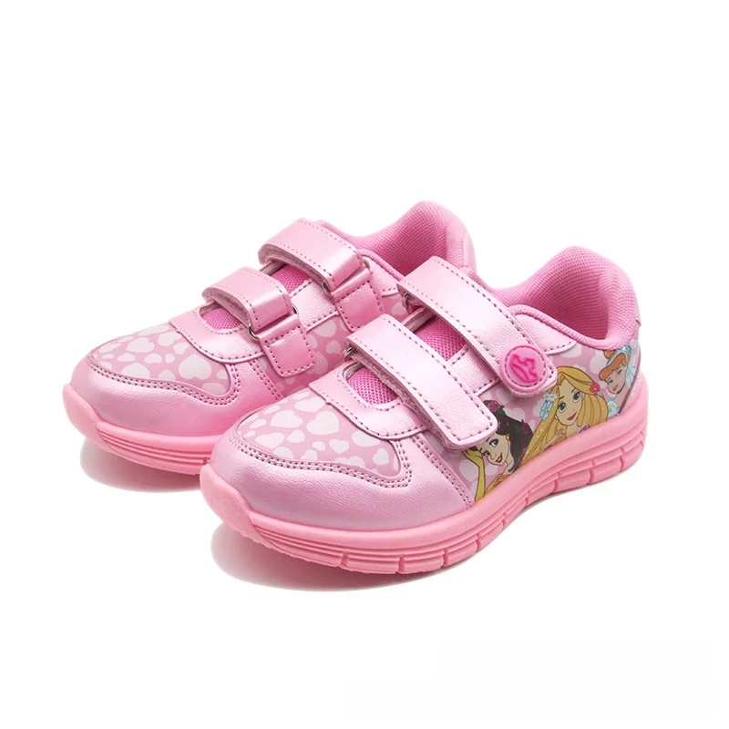 

Kids'Casual Shoes Sneakers PU Leather Cartoon Snow White Spring For Girls Velcro Anti-slip Breathable Pink Shoes Size 26-31