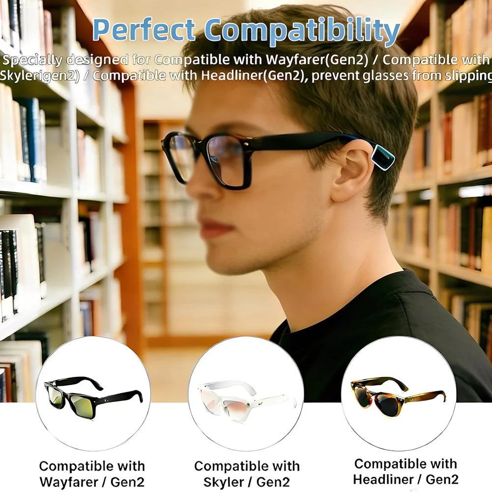 Body-Conforming Eyeglass Holder for Ray-Ban Smart Glasses Using Adaptive Rubber Geometry for Individual Ear Variability