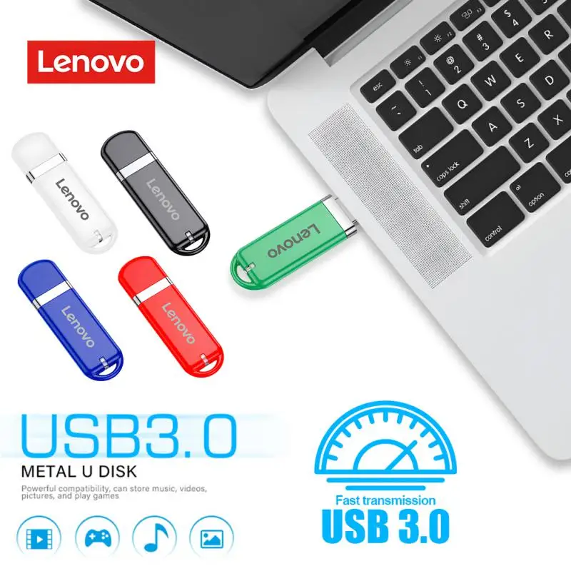 2024 Nieuwe Lenovo 2Tb Usb 3.0 Flash Drives Hoge Snelheid Pendrive Draagbare Waterdichte Memoria Usb Flash Disk Voor Computer/Telefoon