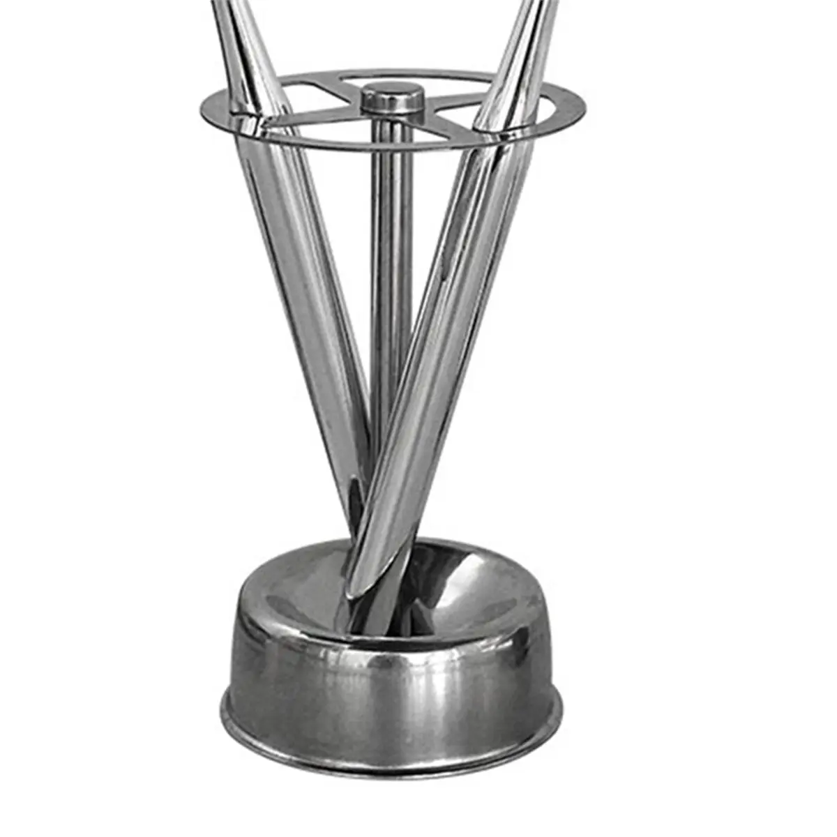 Stainless Steel Toothbrush and Toothpaste Stand - Home Storage Organizer for Bathroom and Kitchen